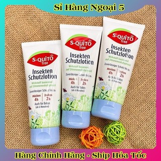 Thanh lăn,xịt chống muỗi, kem bôi côn trùng đốt và gel bôi muỗi đốt Squito Free cho bé từ sơ sinh của Đức- Da