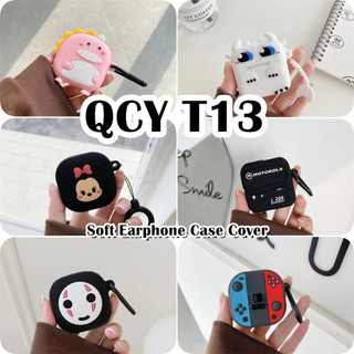 [imamura] Dành cho vỏ QCY T13 Vỏ silicon mềm Niche Phim hoạt hình Vỏ tai nghe