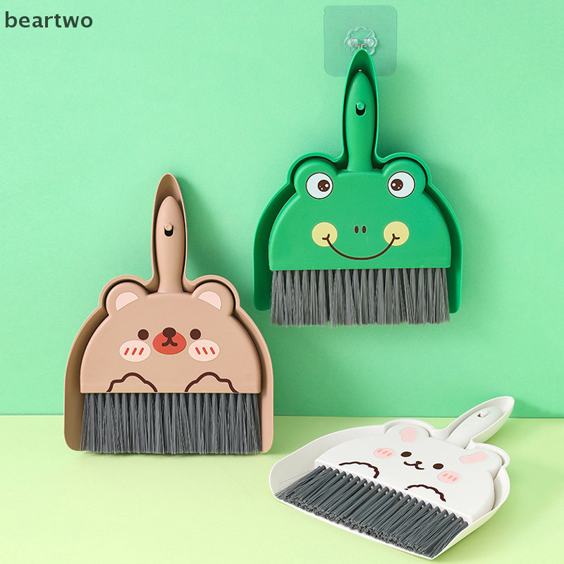 < Beartwo > Bộ cọ bụi nhỏ Bàn làm việc tại nhà Vệ sinh thùng rác Xẻng thú cưng Trẻ em xinh đẹp