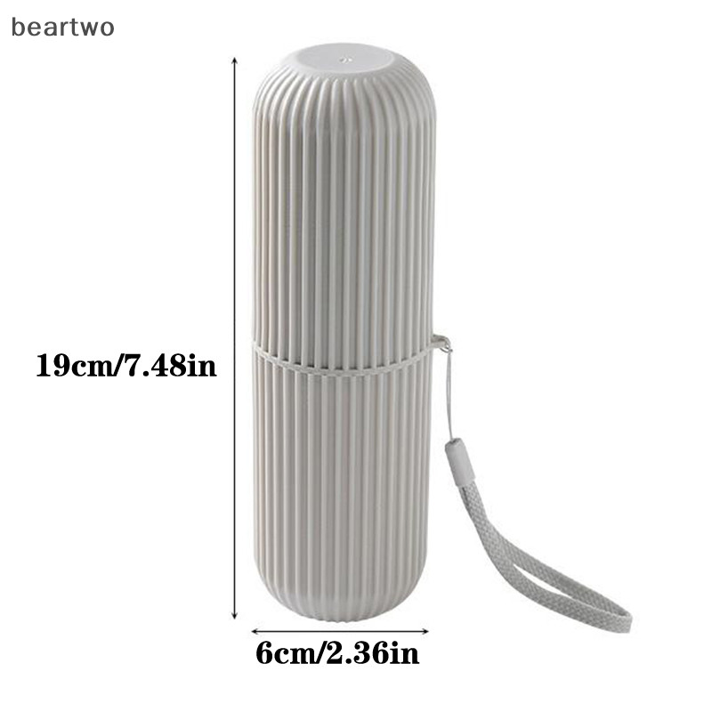 < Beartwo > Cốc nước súc miệng du lịch, Hộp đựng bàn chải đánh răng và kem đánh răng, Cốc đánh răng di động du lịch, Bộ vệ sinh du lịch đẹp