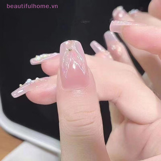 [Beautifulhome] Dream Crystal Nàng Tiên Cá Đuôi Móng Tay Nghệ Thuật Miếng Dán 3D Keo Chất Lượng Cao Trang Trí Móng Tay Nghệ Thuật Miếng Dán [Làm Đẹp]