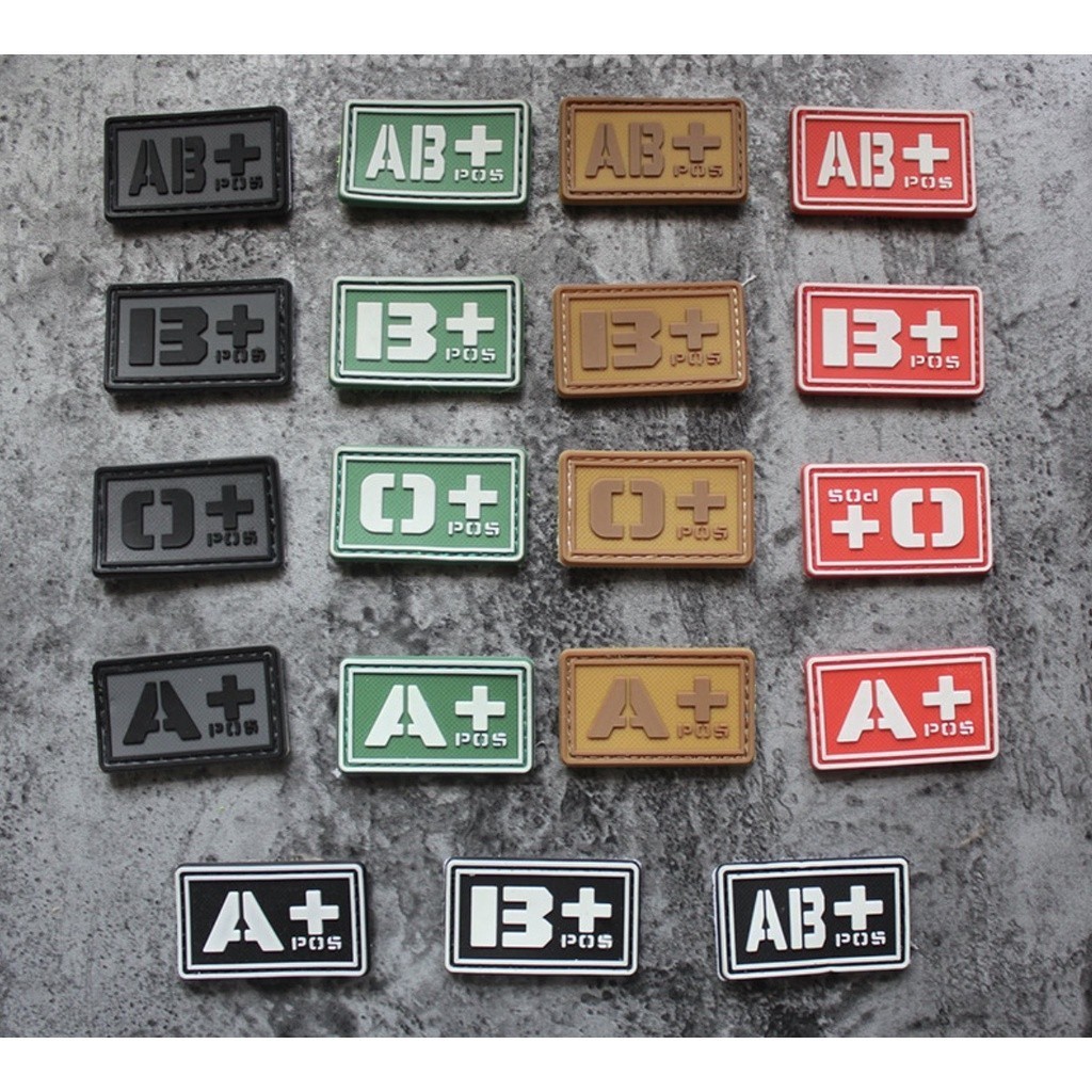Patch_miếng dán nhóm máu PVC retro
