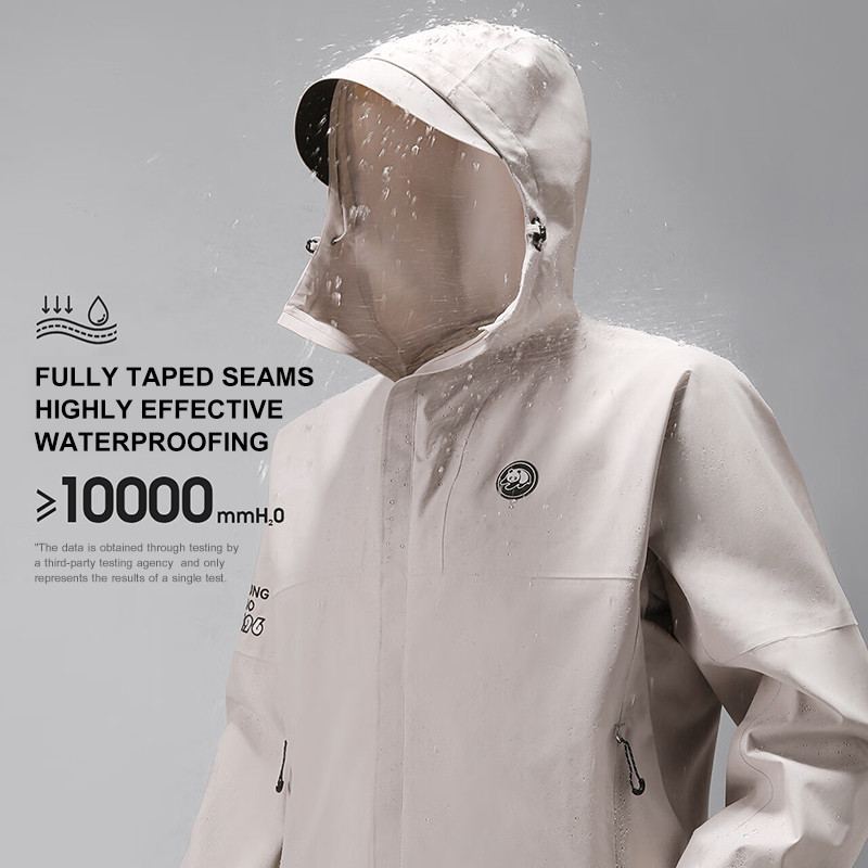 Ảnh Áo khoác unisex một lớp CAMEL CROWN Panda áo khoác vỏ cứng chống thấm nước dành cho nam và nữ 3