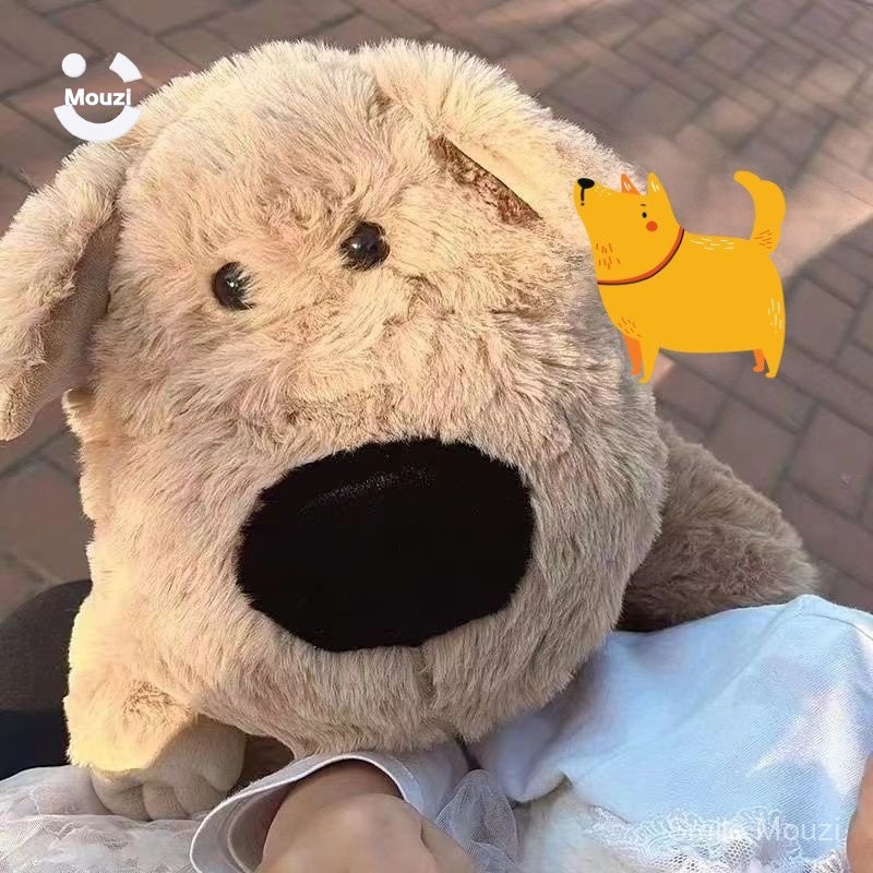 Chó mũi to, búp bê cún con, đồ chơi nhồi bông, búp bê Xoa Dịu trẻ em dễ ...