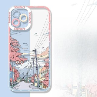 Ốp Điện Thoại Cho Xiaomi Redmi Note 13 Pro 4G 5G 13 12 Pro Plus 12S Redmi 13C 5G 13 A3 Vỏ Anime Dễ Thương Phong Cảnh Camera Bảo Vệ Trong Suốt TPU Silicone Mắt Thiên Thần