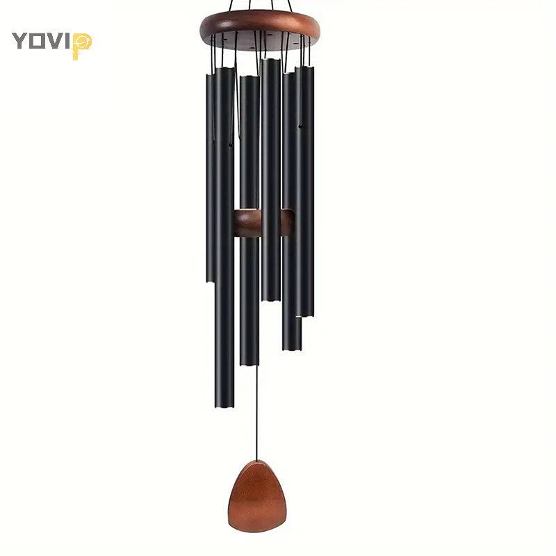 Yovip Classic 26 Inch Ống Nhôm Chuông Gió Có Thẻ Trang Trại Sân Vườn Ban Công Hành Lang Trang Trí VN