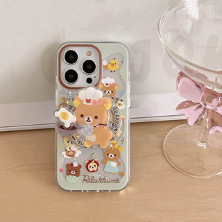 Ốp Lưng Cứng Tương Thích Với iPhone 13 13Pro 13ProMax 14 14Pro 14ProMax 15 15Pro 15ProMax 16 16Pro 16ProMax 17 17Pro 17ProMax Ốp Nam Châm Họa Tiết Gấu
