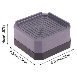 METALWRK 1 / 4 Miếng Bảo Vệ Chân Ghế, Miếng Lót Chân Bàn Vuông Chống Thấm Nước, Đệm Tăng Áp Chống Trơn Trượt Chiều Cao Mở Rộng Chân Đồ Nội Thất Đệm