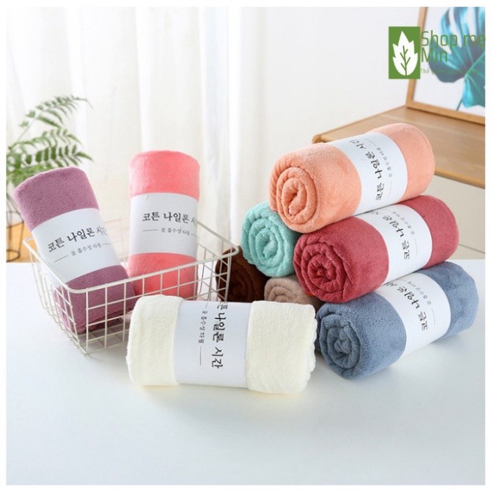 Khăn tắm Hàn Quốc cao cấp AMIZIN Khăn bông tắm lông cừu an toàn cho trẻ Babee