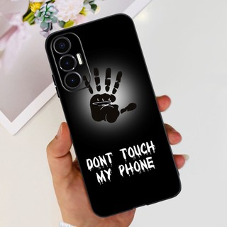 Fo Tecno Pova 3 LF7n Ốp Lưng Hoạt Hình Đáng Yêu Gấu Trúc Mềm Màu Đen Vỏ Bảo Vệ Cho Tecno Pova3 Ốp Lưng Chống Sốc