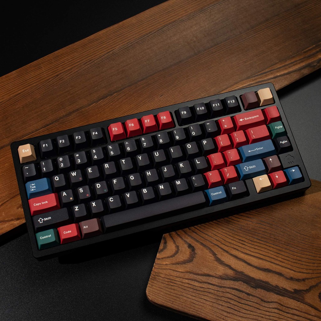 Đen Hỗn Hợp Ánh Sáng Keycaps 129 Phím PBT cherry profile Dye-Sub Keycaps Bộ Bàn Phím Cơ mx switch | BigBuy360 - bigbuy360.vn
