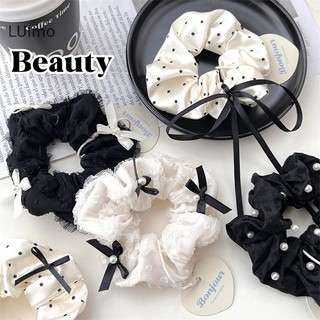 Luimo Thời Trang Hợp Thời Trang Nơ Scrunchies Dành Cho Nữ Bé Gái Co Giãn Đuôi Ngựa Giá Đỡ s Ngọt Ngào Tóc Tinh Tế Phụ Kiện Tóc SBS