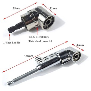 ALMA1 1 Mũi khoan góc phải, Ổ cắm tuốc nơ vít 1 / 4 chuôi lục giác 105 độ, Mở rộng góc Giá đỡ có thể điều chỉnh Bộ chuyển đổi Công cụ điều khiển vít
