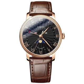 Đồng Hồ Nam LOBINNI No.3603 Chính Hãng Dây Da Cao Cấp (Máy Quartz)