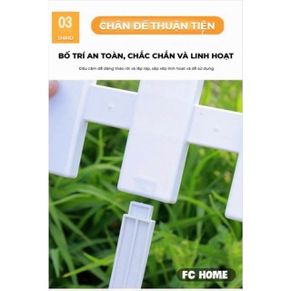 Hàng rào nhựa BUNA lắp ghép đơn giản, Hàng rào sân vườn ngoài trời (50x20cm), (50x42cm), (61x33cm)