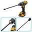 YYlingx Thanh nối dài tuốc nơ vít YYLINGX, Thanh nối dài tự khóa tay cầm dài 300mm, Phụ kiện dụng cụ di động Phát hành nhanh Thanh nối dài mũi vít hình lục giác