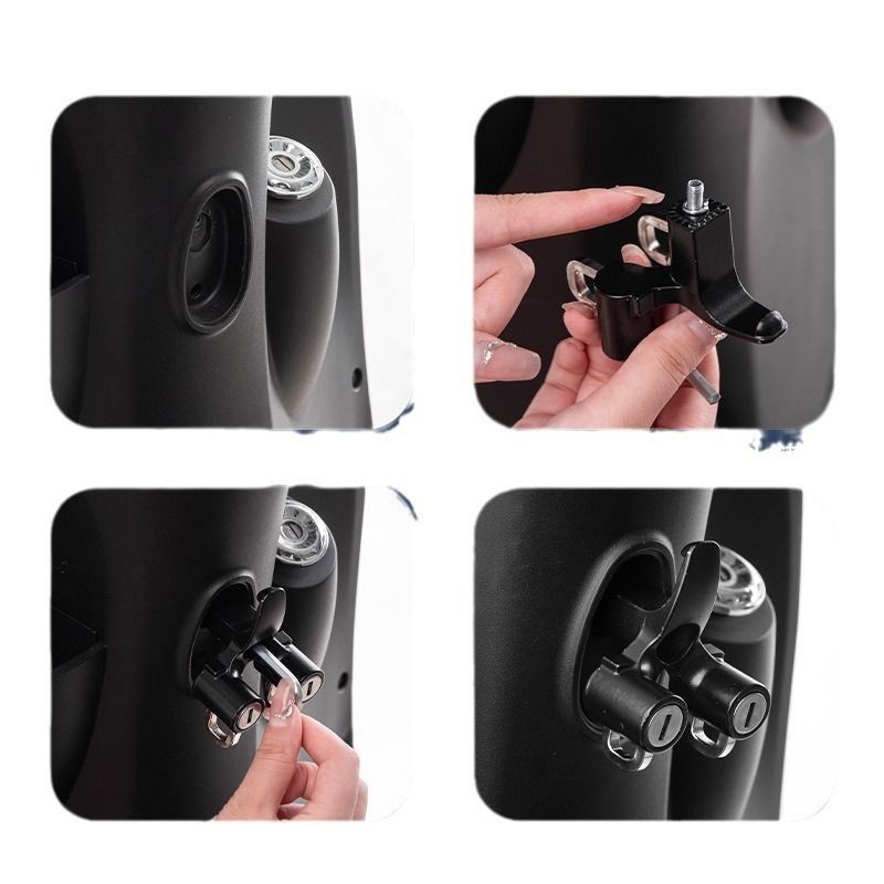 Xe Máy Điện Đặc Biệt Hợp Kim Mũ Bảo Hiểm Khóa Chống Trộm Cố Định Chống Trộm Helme