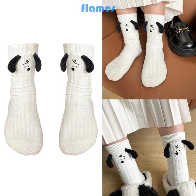 Fl Dễ Thương Bé Gái Tai Chó Cotton Tất Mềm Mại Đáng Yêu Tất Tất Tất Tất Cotton Thoáng Khí