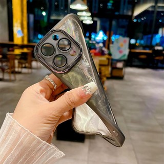 VIVO V20 V21E V2061 Y73 V2059 V2146 V2212 V2168 Được trang bị màng ống kính, miếng dán lông vũ đầy màu sắc, bột lấp lánh gradient, vỏ điện thoại mềm trong suốt