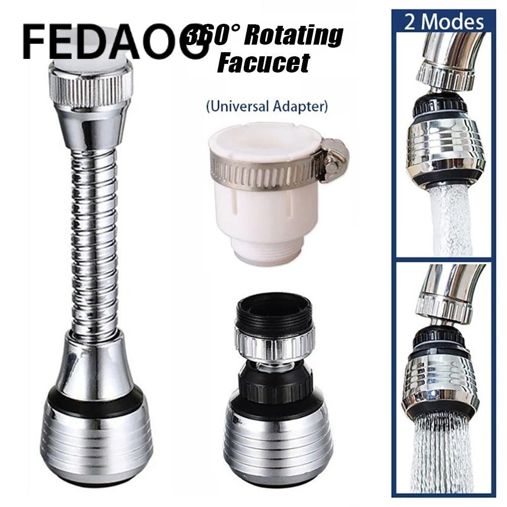 FEDAOG 1 Bộ Vòi rửa bát tăng áp xoay 360 Độ, Bộ mở rộng Tiết kiệm nước, Đầu chống bắn nước Chế độ kép Vòi lọc đa năng