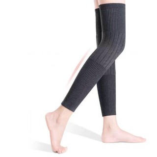 INENK ếng đệm nẹp đầu gối, Dụng cụ làm ấm chân màu đen / xám bằng len Cashmere, Dụng cụ bảo vệ đầu gối KneeCap