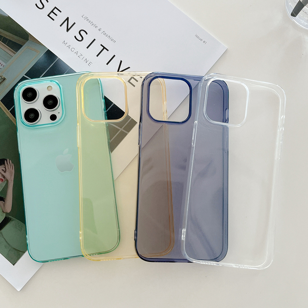 Ốp Điện Thoại Trong Suốt Cho iPhone 17 Pro Max 16 Plus 15 Pro Max 14 13 12 11ProMax Bảo Vệ Toàn Diện Chống Sốc Bảo Vệ TPU Vỏ Mềm