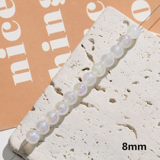 Cùng một kiểu nàng tiên cá Acrylic ngọc trai ánh sáng AB màu giả ngọc trai tự làm trang sức vòng tay Xuyên Lỗ Chất liệu đính cườm