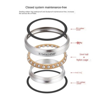 Vòng bi tai nghe xe đạp GILDEDHOMIN, Vòng bi lái TOOPRE Vòng bi tai nghe xe đạp, Phụ kiện xe đạp bằng thép chống nước