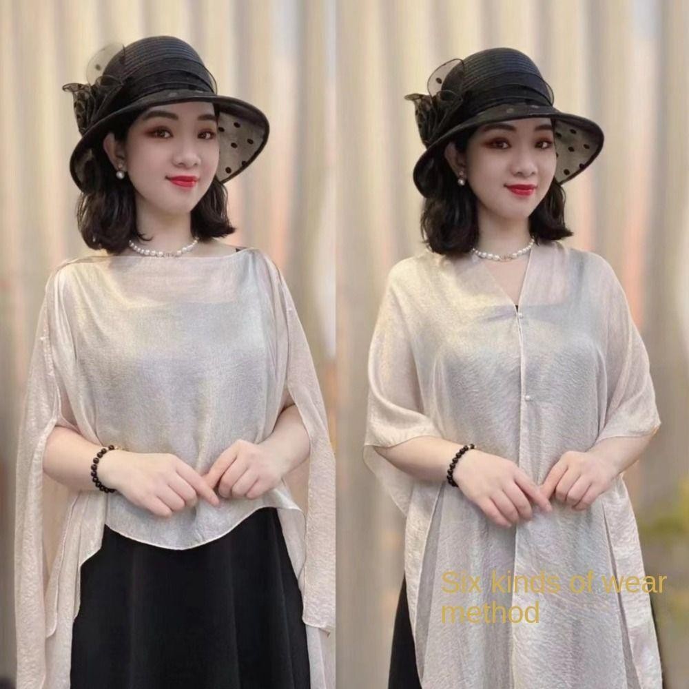 Khăn choàng và áo choàng cardigan nữ SUNKISSD, kèm áo dạ hội màu trơn