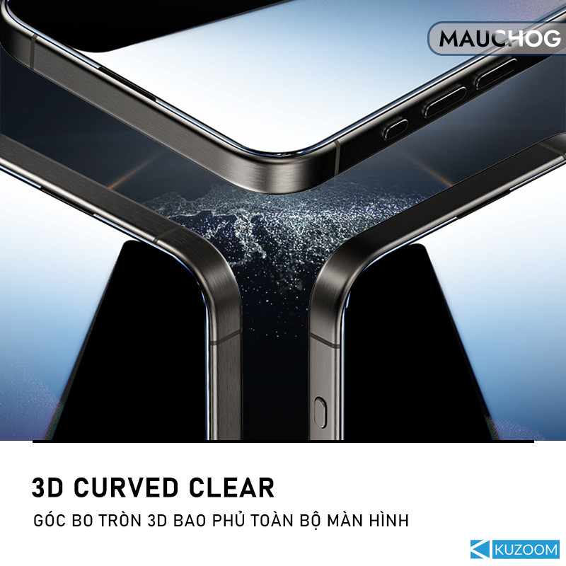 Kính Cường Lực Kuzoom Trong Suốt Chống Trầy Xước Cho Điện Thoại iPhone 17 Pro Max 16 15 14 13 12