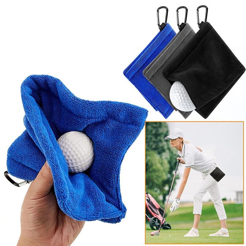 Tmoy Golf Ball Lau Vải Nhỏ Gọn Di Động Microfiber Mềm Hấp Thụ Lau Khăn Lau Golf Phụ Kiện Vệ Sinh TCS