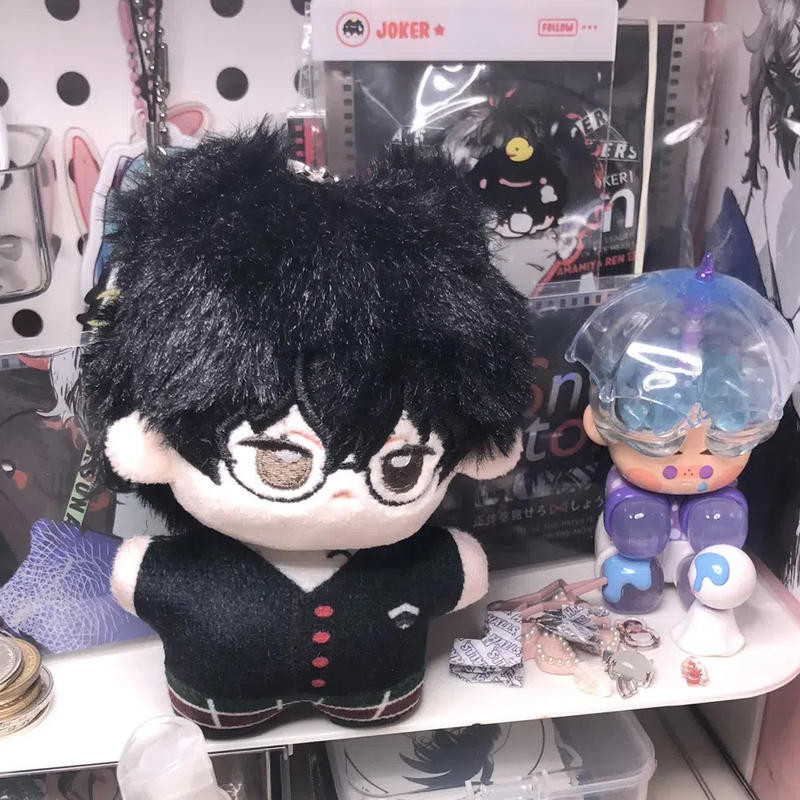 Persona 5 Búp Bê Sang Trọng 10CM Ren Amamiya & Goro Akechi Móc Khóa - Đồ Chơi Mềm Dễ Thương
