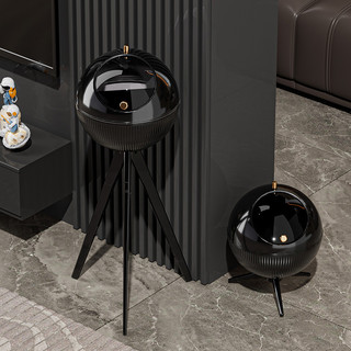 Trung Quốc Home Thái Shop Thùng rác hình cầu hiện đại, 2 màu trắng/đen, thiết kế đơn giản, dùng cho phòng khách/phòng ngủ/văn phòng, nắp chắc bền, dễ vệ sinh