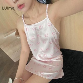 LUImo Váy Ngủ Mèo Dễ Thương, Thời Trang Mùa Hè, Hoạt Hình