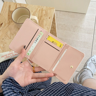 Nhân Vật Hoạt Hình In Búp Bê Phong Cách Ngắn Ví Nữ Đa Năng Đa Năng Hộp Đựng Thẻ Dung Tích Lớn Ví Đựng Tiền Mặt