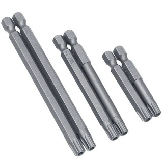11 / 12 Chiếc An Ninh Bit Set Tamper Proof Tua Vít Mũi Khoan Vít Driver Bit Torx Flat Head 1 / 4 "Hex Driver Bits