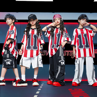 Áo Hip Hop Cho Bé Gái Đồ Nhảy Cho Đồ Nhảy Hiện Đại Bé Trai Trẻ Em Set Đồ Dance Đồ Biểu Diễn Cho Đồ Nhảy Zumba