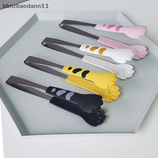 [BBNZDD] Paw Shape Food Tongs Hoạt Hình Dễ Thương Bữa Ăn Kẹp Thép Không Gỉ Thịt Nướng Tongs BVAH