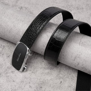 Thắt lưng nam,dây nịt da cá sấu FTTLeather thắt lưng da thật khóa tự động,dây lưng da bản liền DF94