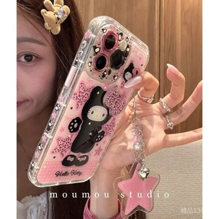 Độc Đáo Da Báo In Hình Ngôi Sao Đen Quần Áo Mèo Thích Hợp iPhone16promax15 Ốp Điện Thoại 14 Phong Cách Mới 13