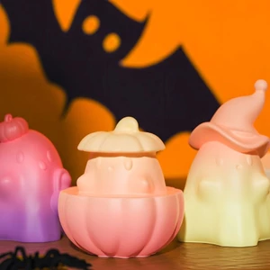 SA Khuôn Halloween Bí Ngô Khuôn Silicon Lễ Hội Búp Bê Trang Trí Khuôn Xà Phòng Khuôn Đúc Khuôn Thạch Cao Khuôn