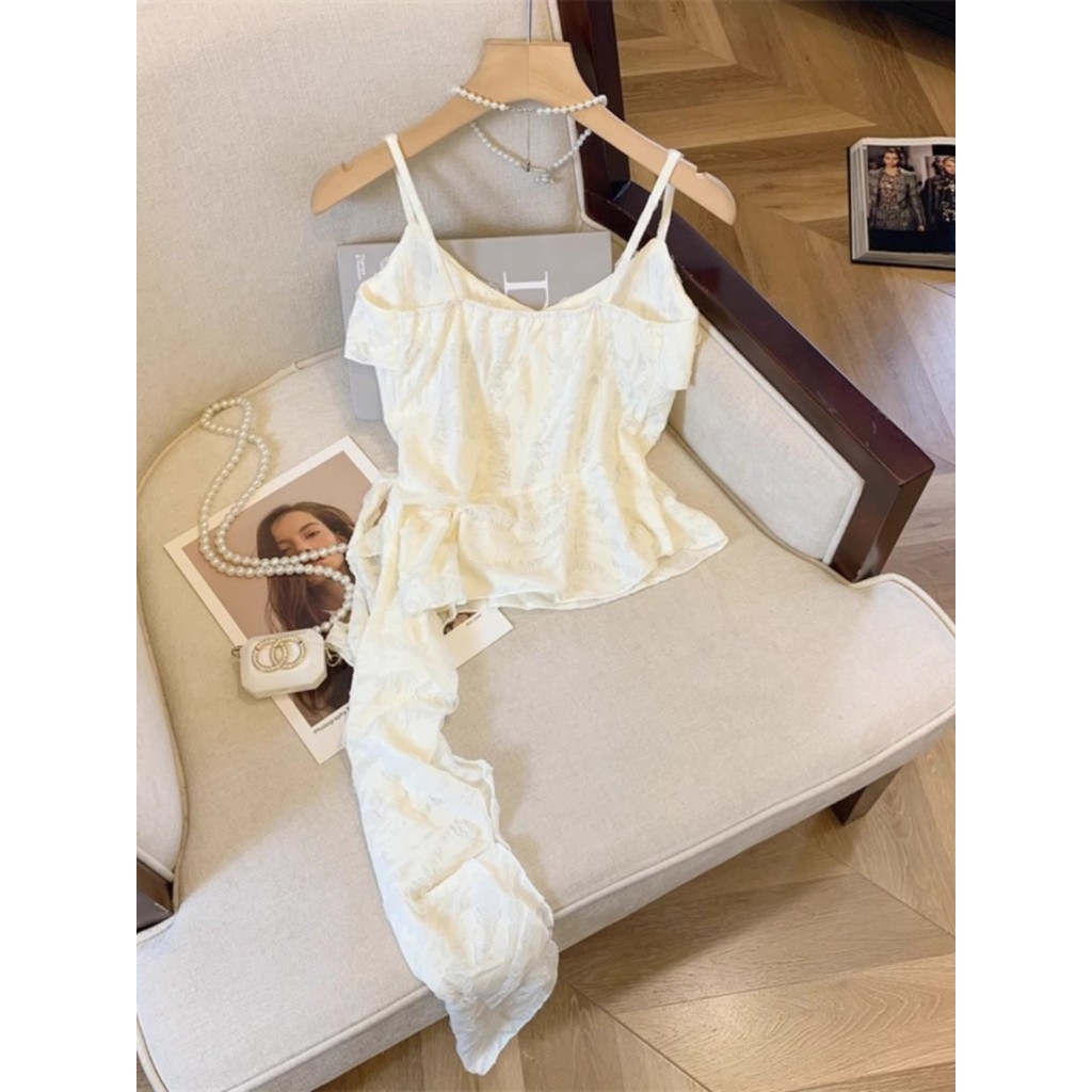 Milyfashion Quần Áo Nữ Mỹ Xù Không Đều Nhỏ, Kiểu Slinky Short Sleeve