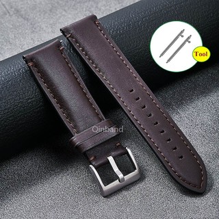 Cổ Điển Chính Hãng Da Bò Đồng Hồ Vòng Tay Nam Nữ 20 Mm 22 Mm 24 Mm Phát Hành Nhanh Da Đồng Hồ Dây Đeo Thay Thế Cho Thạch Anh Cơ Đồng Hồ Phụ Kiện
