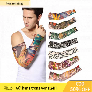 【24H】 Bao Tay Hình Xăm Cánh Tay Hoa – Thời Trang Chống Nắng, Thoải Mái Khi Đi Xe
