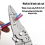 Kìm tuốt dây điện đa năng 12 trong 1, có thể gấp gọn bỏ tủi, thép Chrome vanadi mạnh mẽ và bền bỉ-TOOLIX