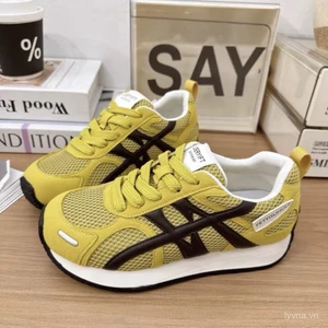 Giày thể thao nữ mùa hè lưới thoáng khí, đế mềm siêu nhẹ, phù hợp chạy bộ và đi bộ