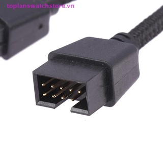 Toplanswatchstore 1 Máy Tính Bo Mạch Chủ Cáp Nối Dài USB 9 Pin 1 Nữ Đến 2 Nam Y Bộ Chia Âm Thanh HD Cáp Nối Dài Cho PC DIY 15cm VN