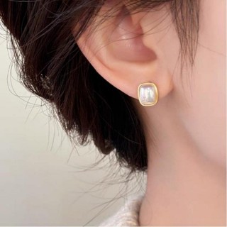 Bông Tai Vuông Retro đơn giản, không phai màu - Phụ kiện thời trang cho nữ và bé gái