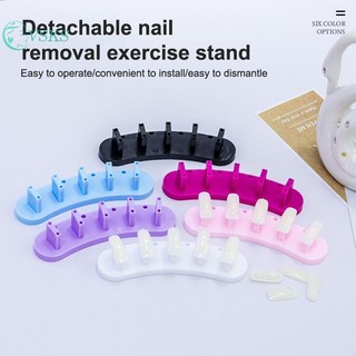 Chenlongshang 3 Chiếc Nhiều Giả Móng Tay Nghệ Thuật Đầu Thực Hành Hiển Thị Đứng Dụng Cụ Và 10 Chiếc Đầu Móng Tay Giả Làm Móng Tay Móng Tay Nghệ Thuật Bộ Dụng Cụ EN