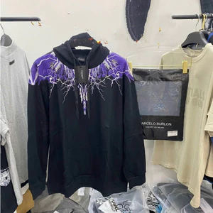 Áo Hoodie Burlon Cánh Chớp Tím KCloset Áo Nỉ Dày Dặn Dáng Rộng Nam Nữ NA957
